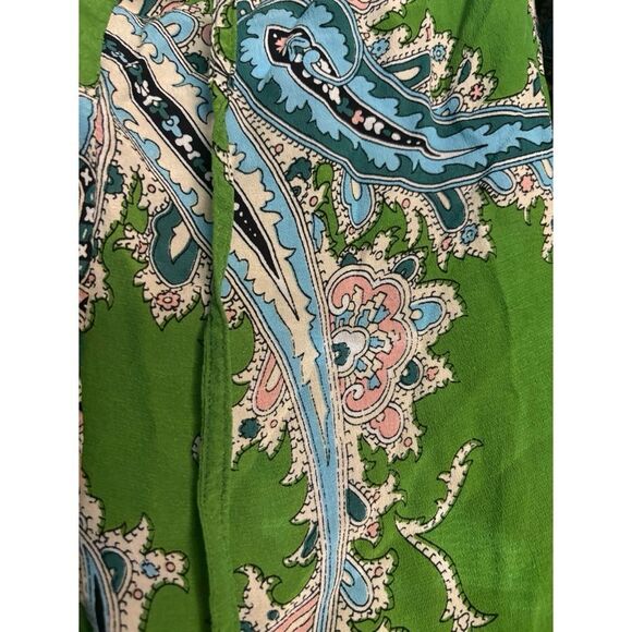 Rare One Hundred Stars  Handkerchief Print Green Lounge Pant One Size - Picture 4 of 8